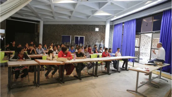 Students in class