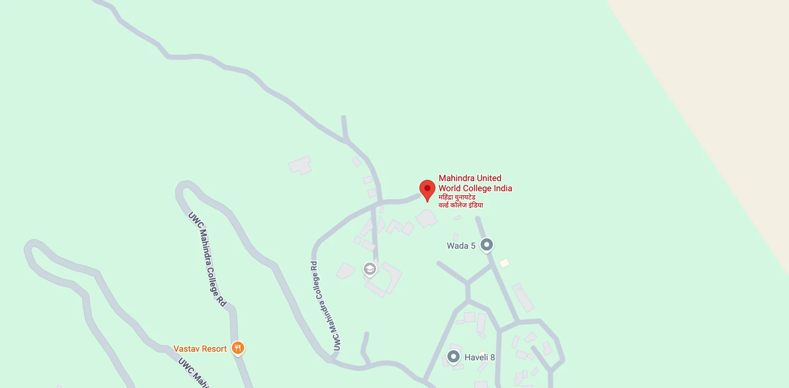 Map showing the MUWCI campus