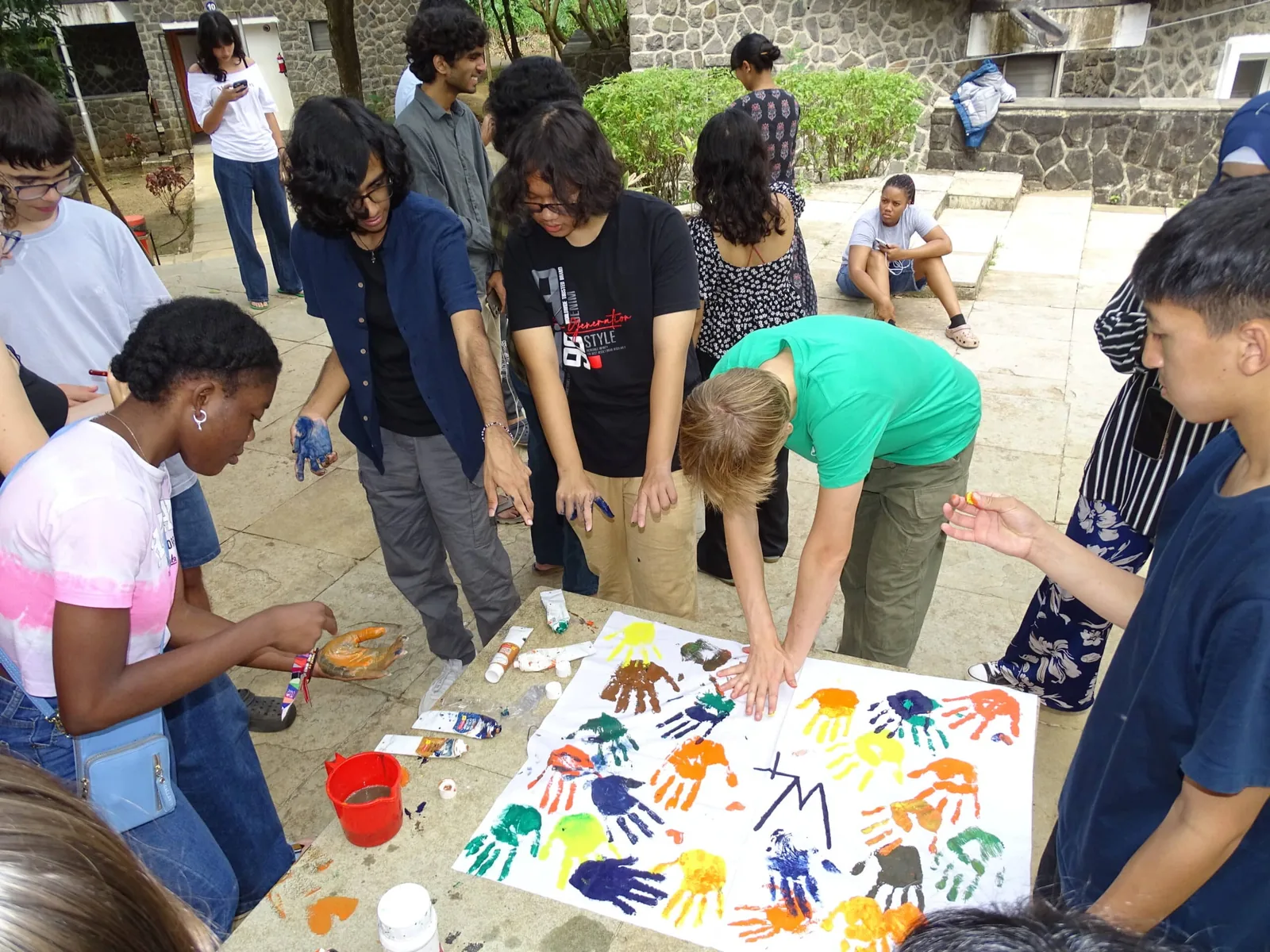 Students collaborate, build, plant, and create on UWC Day