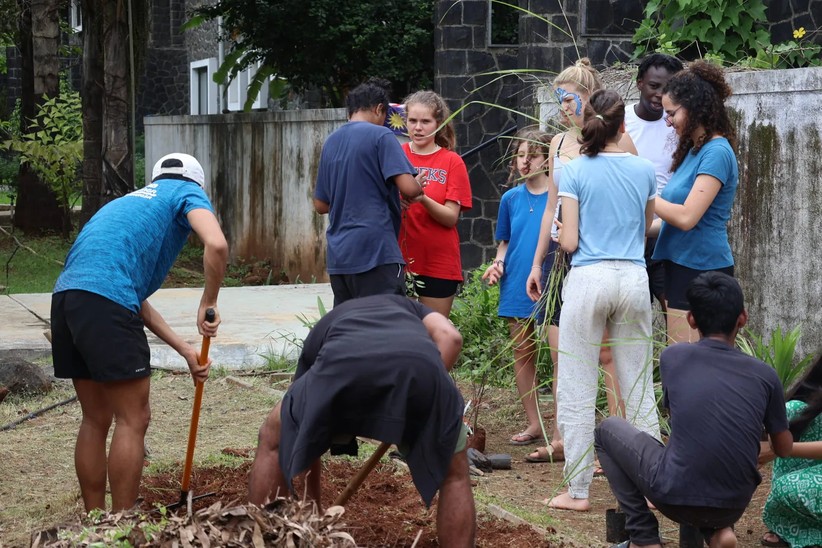 Students collaborate, build, plant, and create on UWC Day